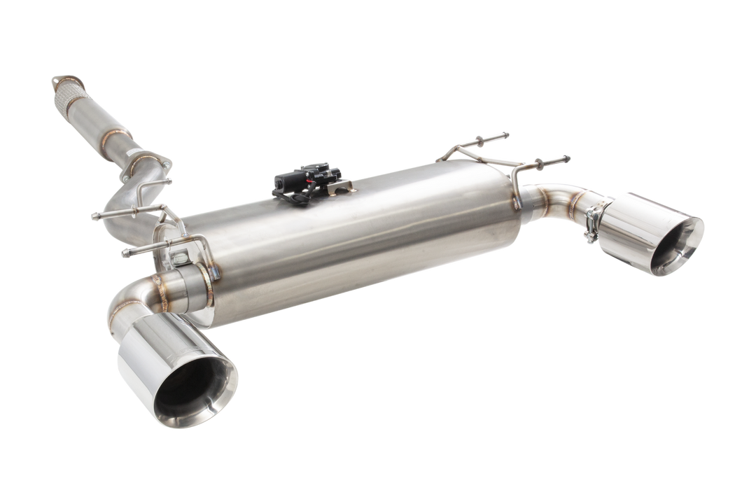 Xforce 2.5in Varex Valved Cat Back Exhaust System - Stainless Steel (BRZ/GR86 22+)