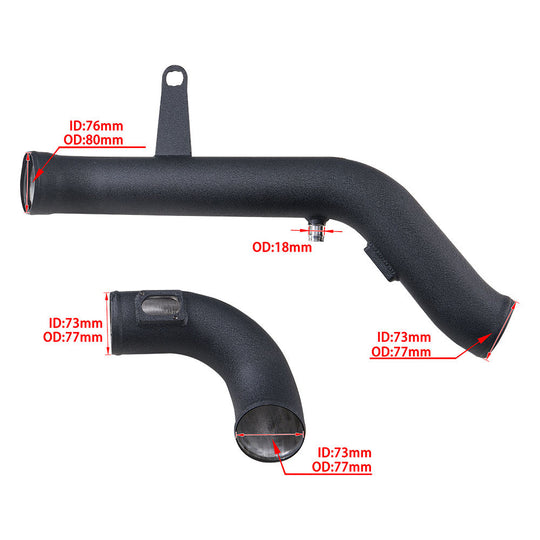 Boosted Engineering M2C M3 M4 F80 F82 F87 S55 TT Intake With High Flow Air Filter