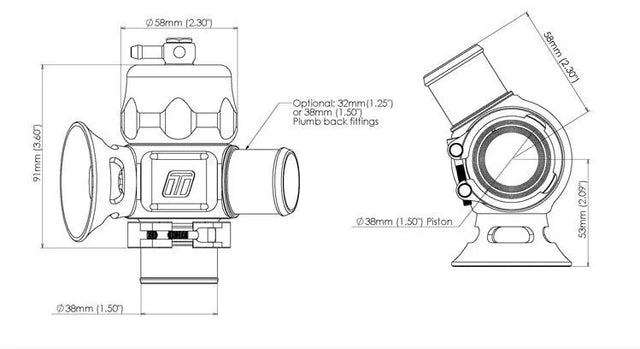 Turbosmart Dual Port BOV Universal 38mm