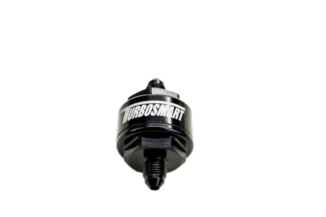 Turbosmart ビレットターボオイル供給フィルター 44μm AN-4 - ブラック