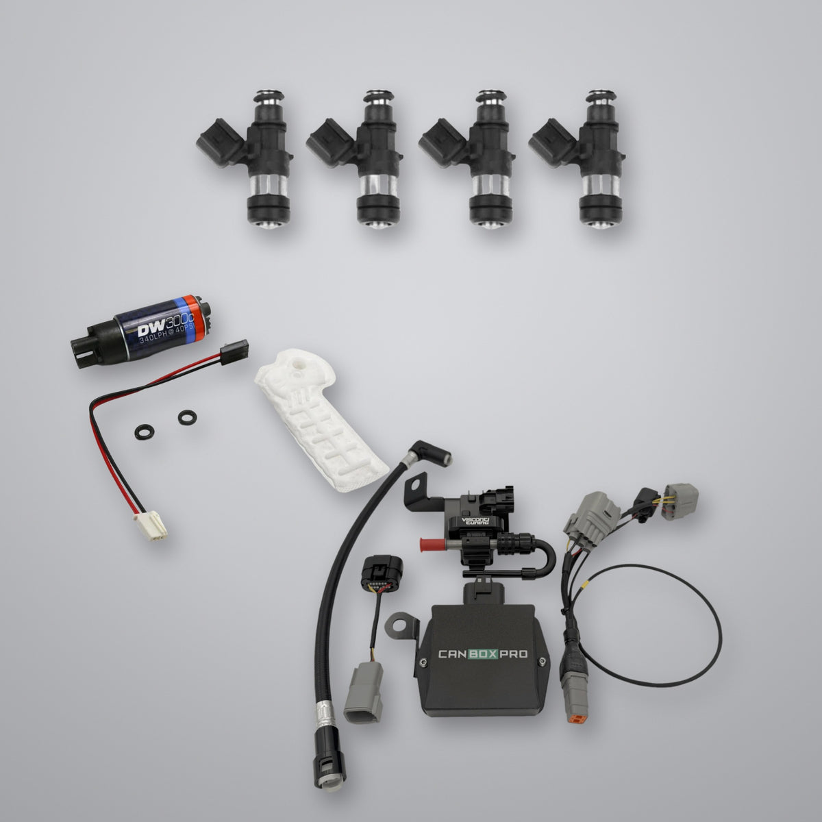 BE GR86 / BRZ Fuel System Package – DW300C Pump + ID1050x Injectors + Visconti CAN Flex Fuel Kit