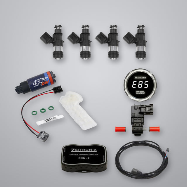 BE GT86 / BRZ Fuel System Package – DW430 Pump + ID1050x Injectors + Zeitronix Flex Fuel Kit