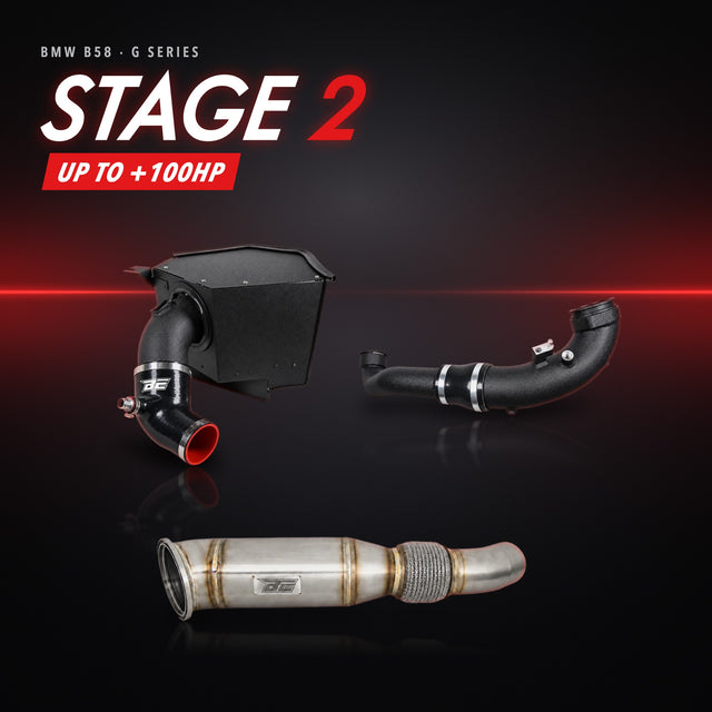 BMW B58 (G Series) Stage 2 Package – Intake + Charge Pipe + Downpipe