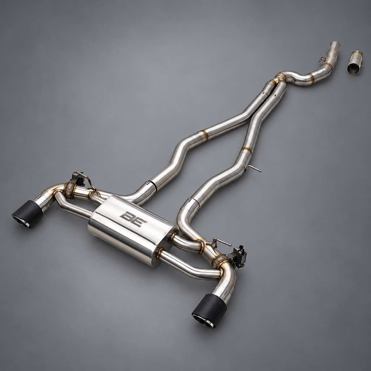 BMW F20 M140i / F22 M240i バルブ付きキャットバックエキゾースト (B58) – Boosted Engineering