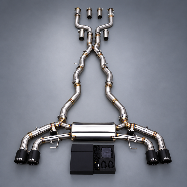 BMW F95 X5 M / F96 X6 M Valved Cat-Back Exhaust (S63) – Boosted Engineering