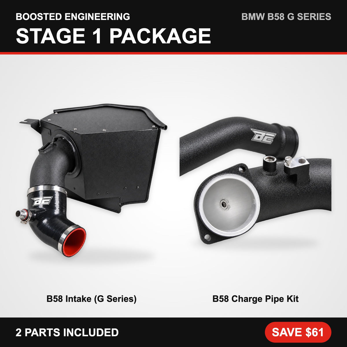 BMW B58 (G Series) Stage 1 Package – Intake + Charge Pipe